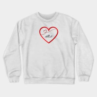 ABBOTT  Name in Heart Crewneck Sweatshirt